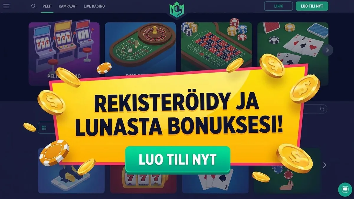 Rekisteröidy bonuksen kanssa